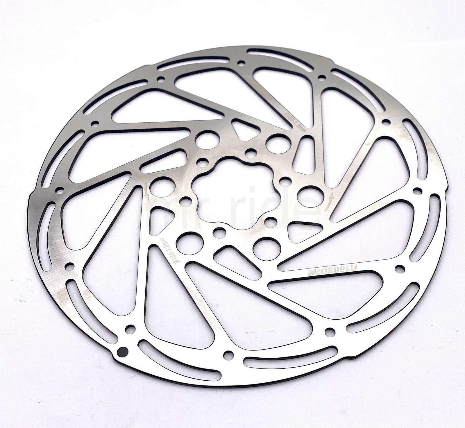 TRP R2 Disc Brake Bike Rotor, 180mm, 6-Bolt, 1.8mm Thick, Silver, R180S02M