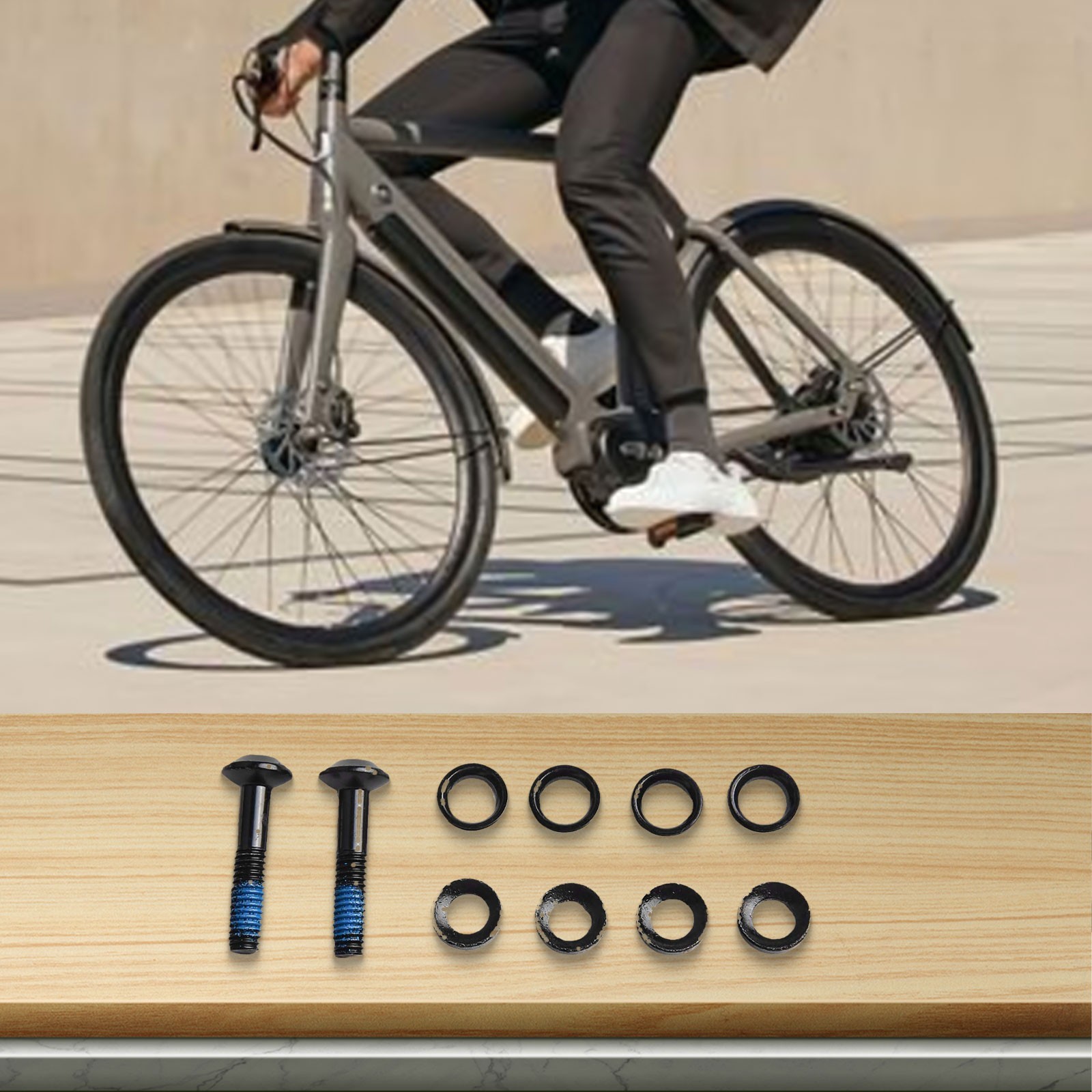 Sturdy High Carbon Steel Screw for Scooter and Bike Brake Replacements