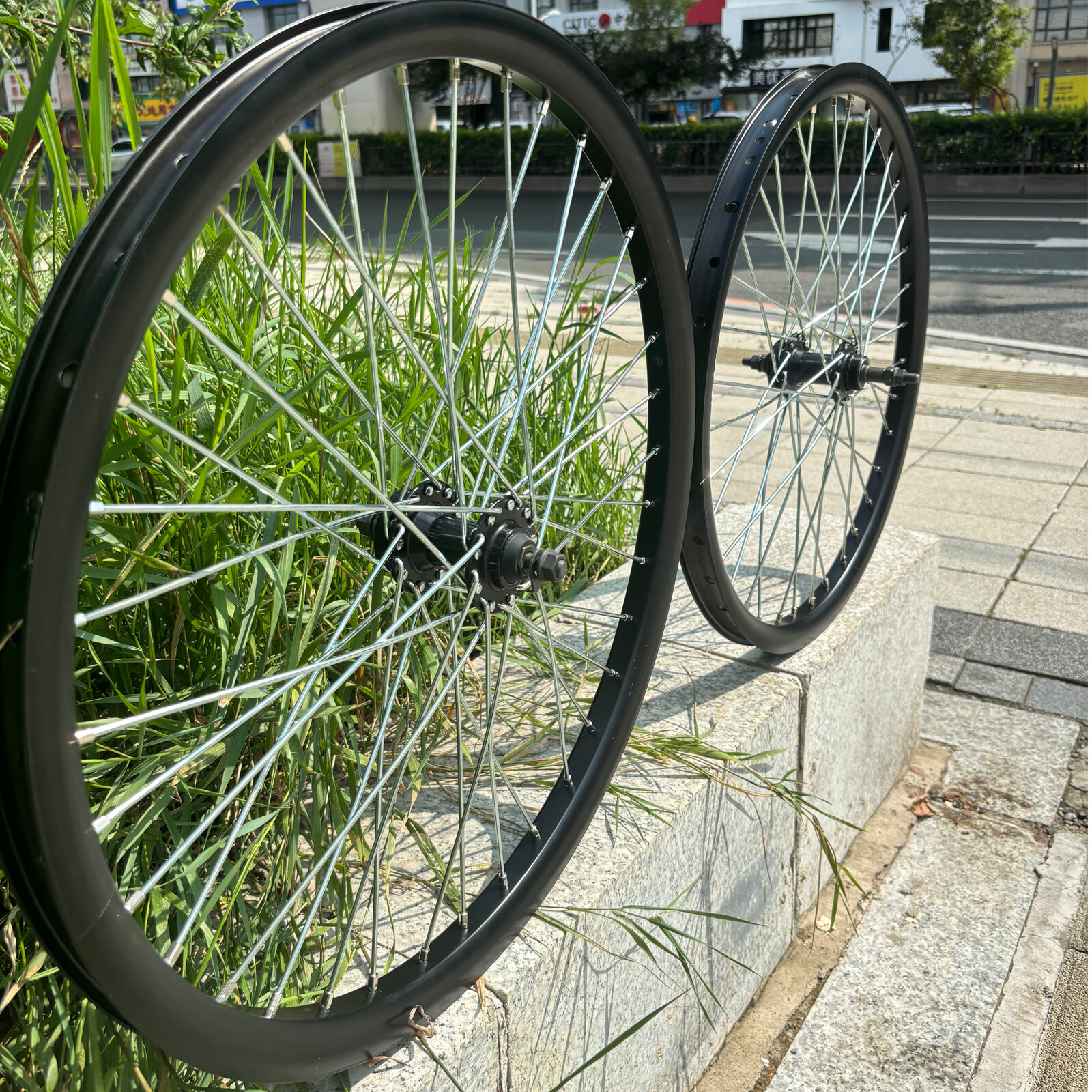 Heavy Duty 26″ Bicycle Wheel w/Freewheel, 36 Spokes Bike Rim Front&Rear 10G 680g
