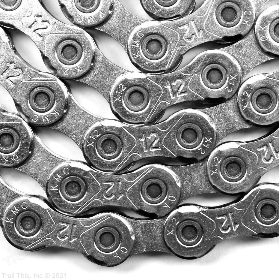 KMC X12 12-Speed BULK Road / MTB Bike Chain 126L Silver fits SRAM Shimano Campy