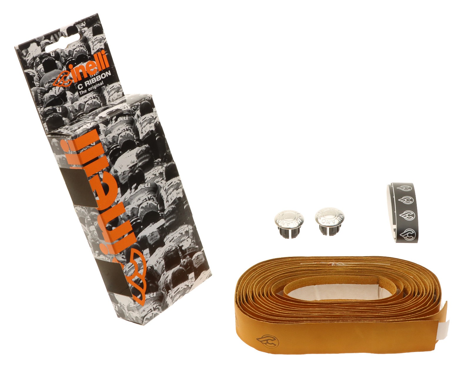 Cinelli Imperial Leather C Ribbon Handlebar Tape Tan Brown Smooth NEW NOS NIB