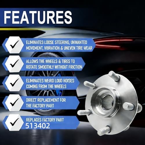 DJB 513402 Front Wheel Bearing Hub Assembly Fit for Toyota Corolla 2019-2022,