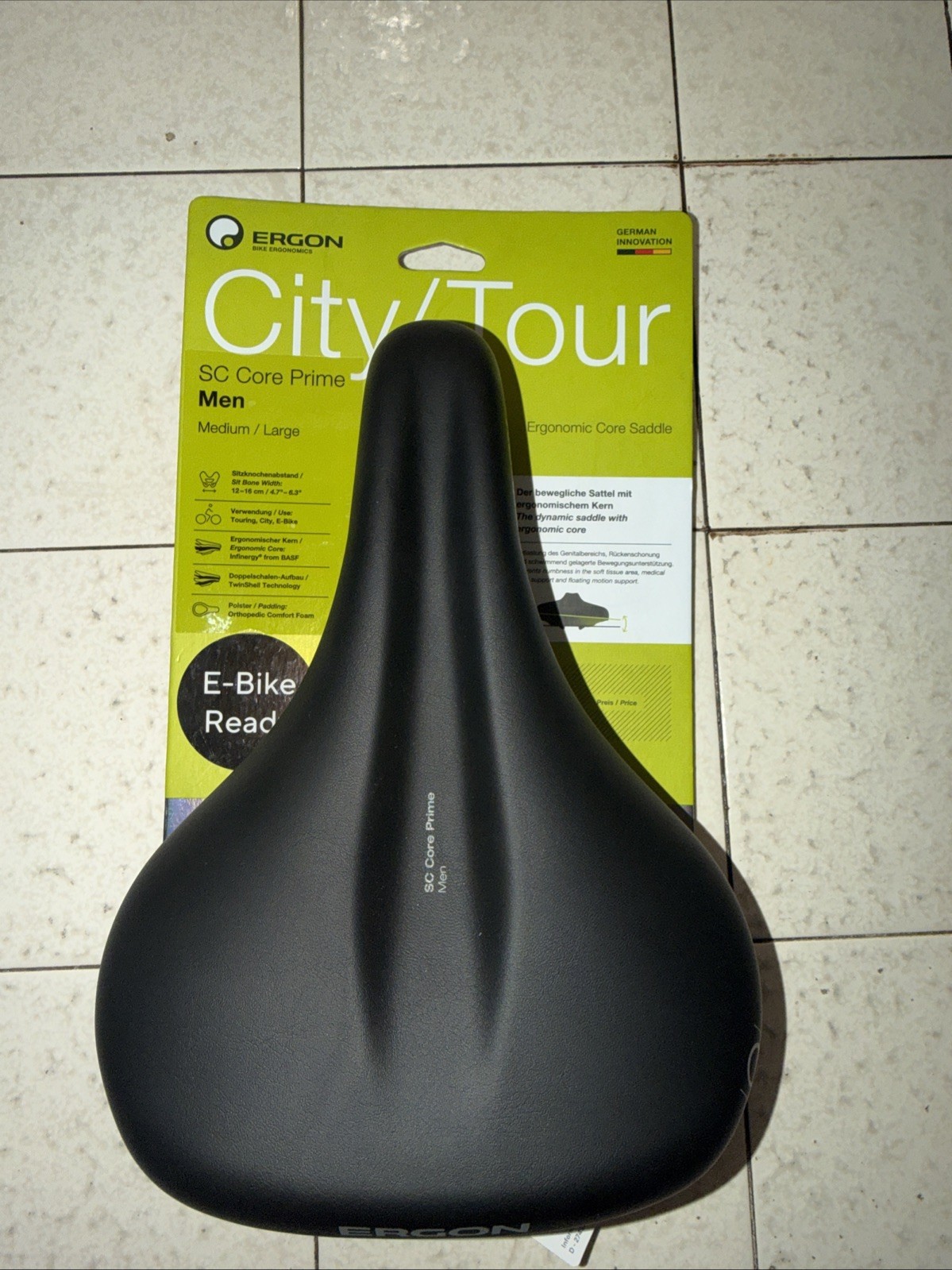 Ergon SC Core Prime Medium / Large Men’s Bicycle Saddle City / Tour
