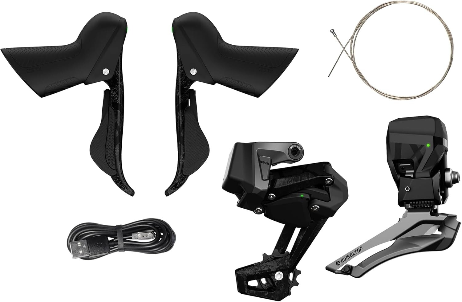 WheelTop EDS TX Road Bike CARBON FIBER Rim Brake Electronic Groupset