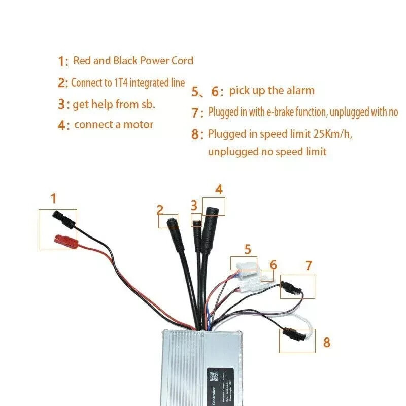 Ebike Conversion Kit SW900 LCD Display Controller for Electric Bike 1000W 25A.