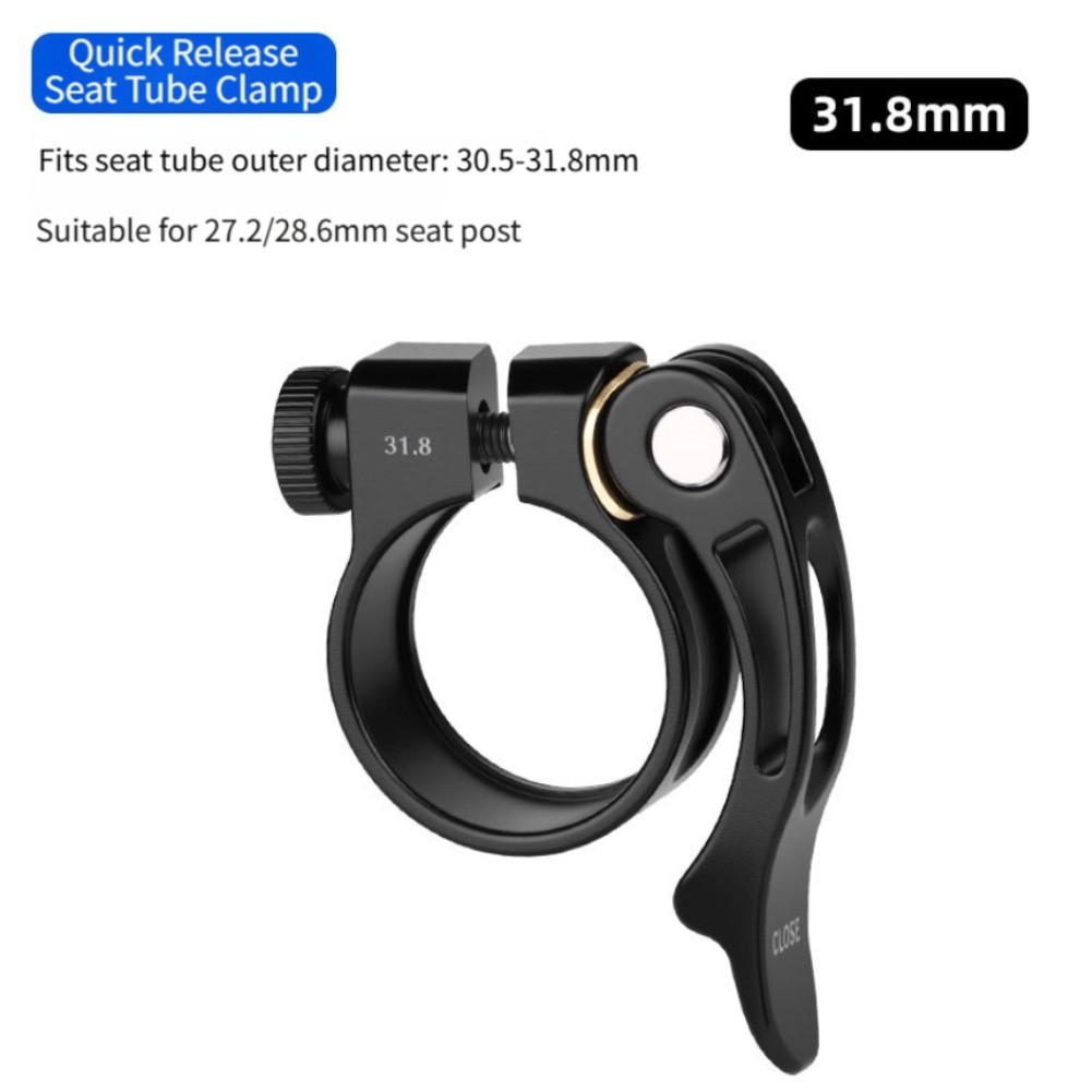 Aluminum Seatpost Clamp with High Carbon Steel Fasteners 28.6 31.8 34.9mm