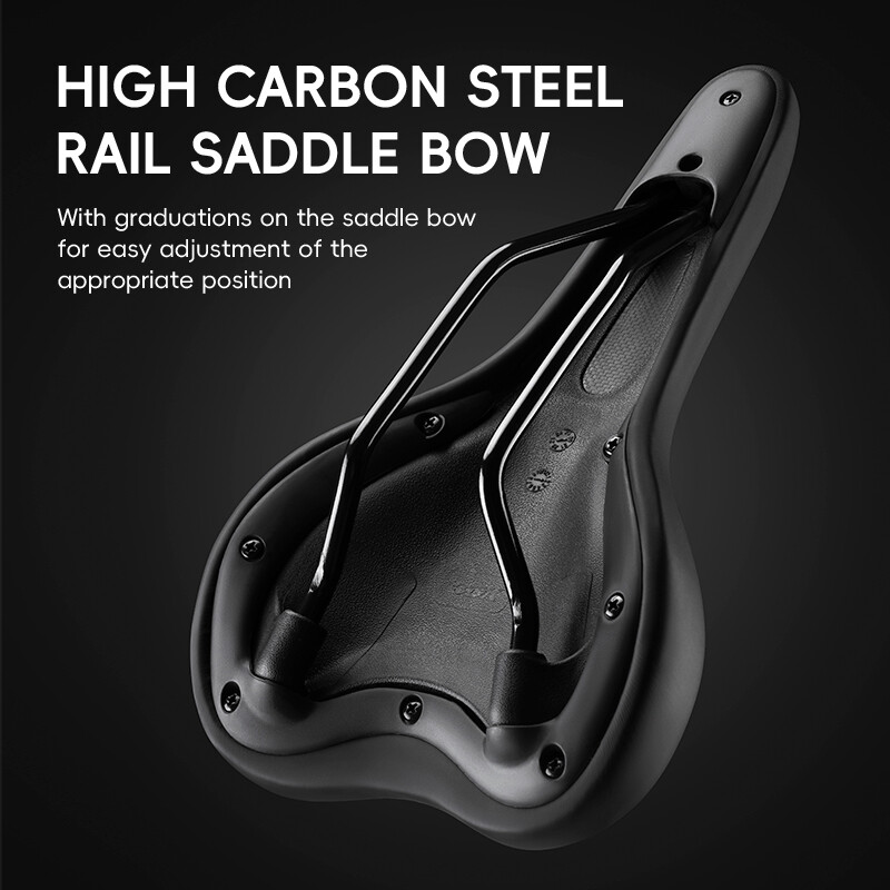 Bike Saddle MTB Mountain Road Bicycle Seat Gel Filled Soft AirCushion Pad Sporty