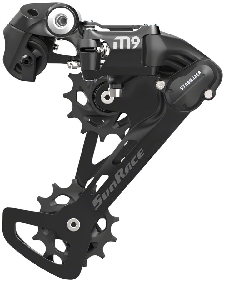 SunRace M900 Rear Derailleur – 9-Speed, Medium Cage, Black
