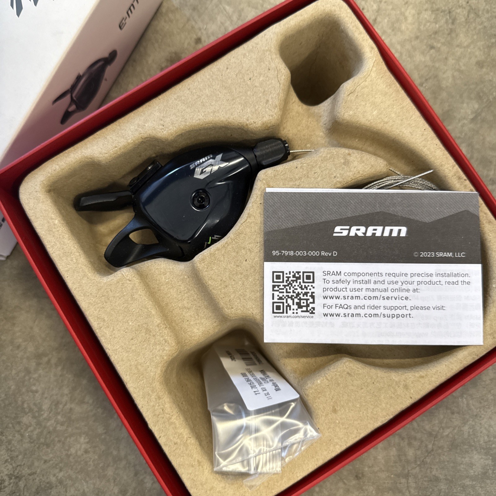 SRAM GX Single Click EMTB Shifter 12 Speed Eagle with Clamp & Cable