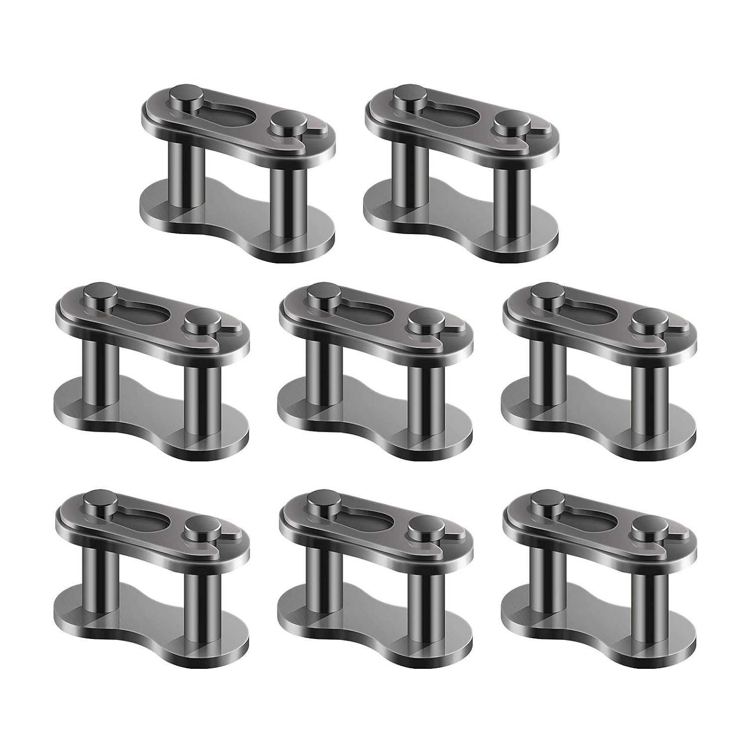 8 Heavy-Duty Chain Master Links – Steel Alloy Connectors for Dirt Bikes and ATVs