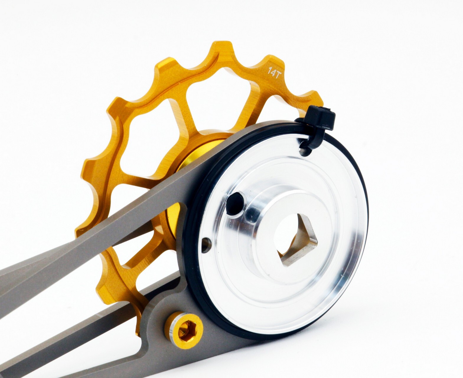 Swishti Road Riding Oversized Pulley Titanium Cage SRAM Force Etap Axs Gold Bike