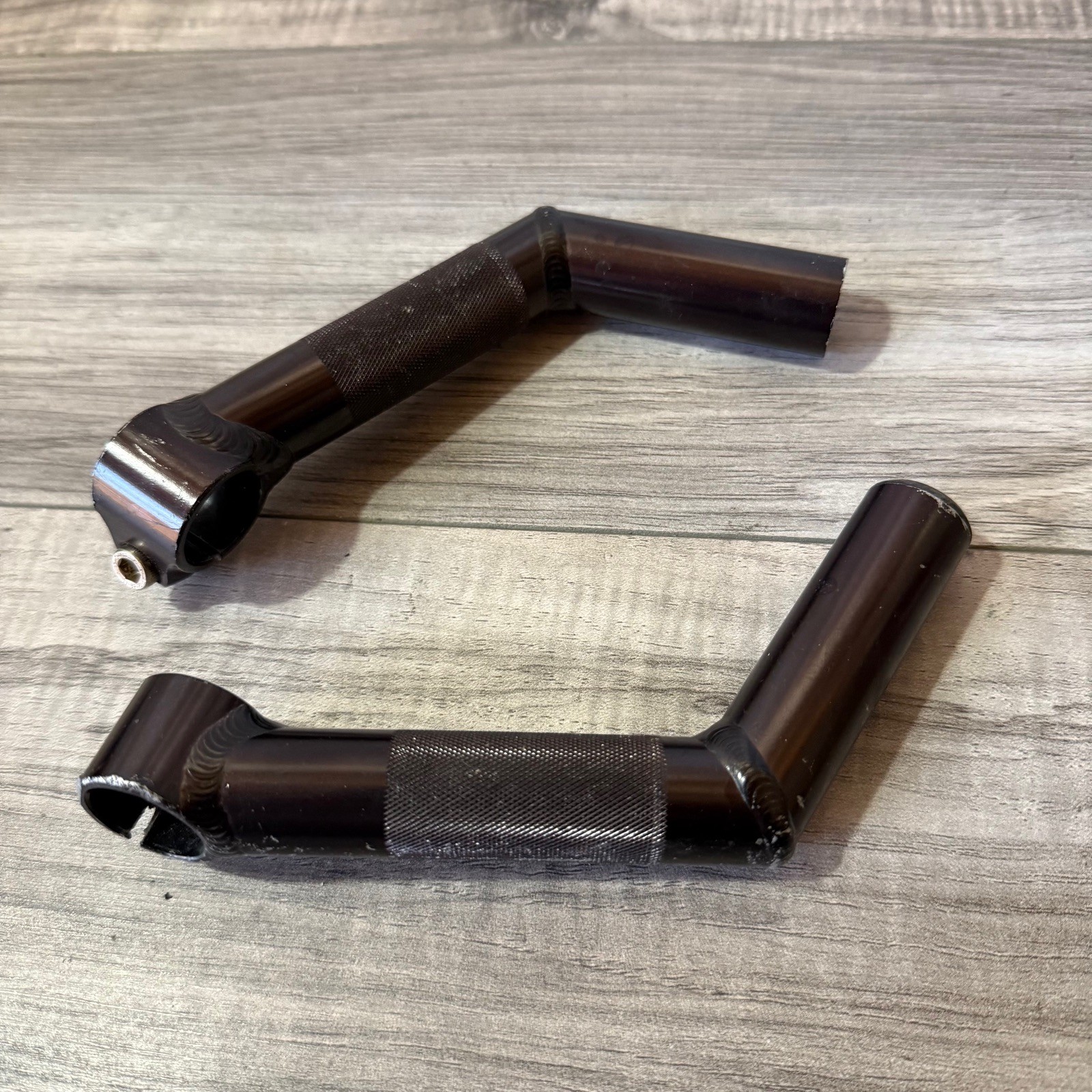 Control Tech Welded Aluminum Bar Ends Black Ano Long
