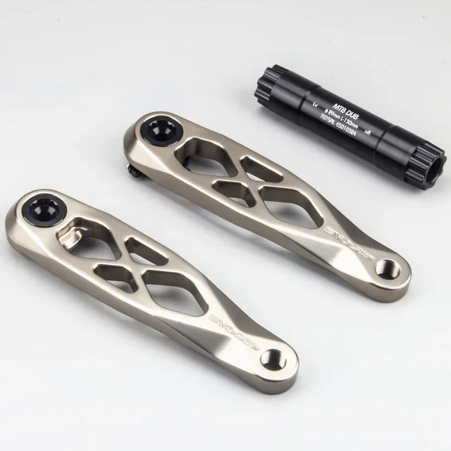 Ultralight AM MTB Bicycle Crankset 165/170/175mm Cranks Arms 3-nail Chainrings