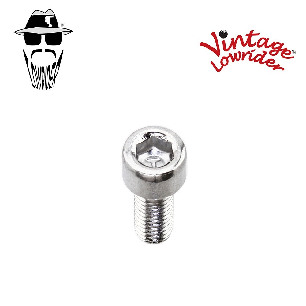 VINTAGE LOWRIDER BICYCLE REPLACEMENT BOLT/SISSY BAR CLAMP CHROME