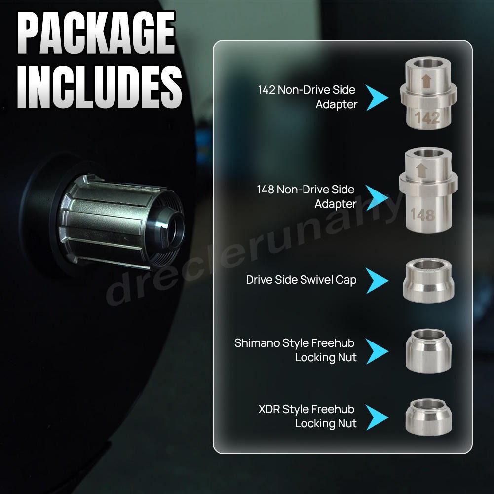 For Wahoo KICKR CORE KICKR V4 Thru Axle Adapter Kit Fit Shimano-style & SRAM XDR