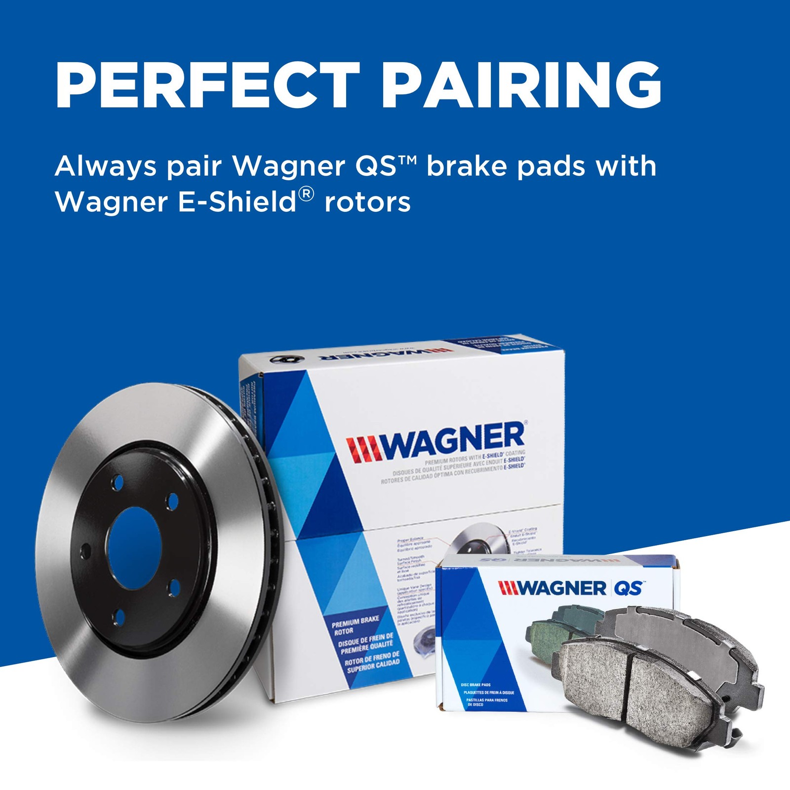 Wagner Quickstop Zd1814 Front Disc Brake Pad Set For 2016 Kia Sedona