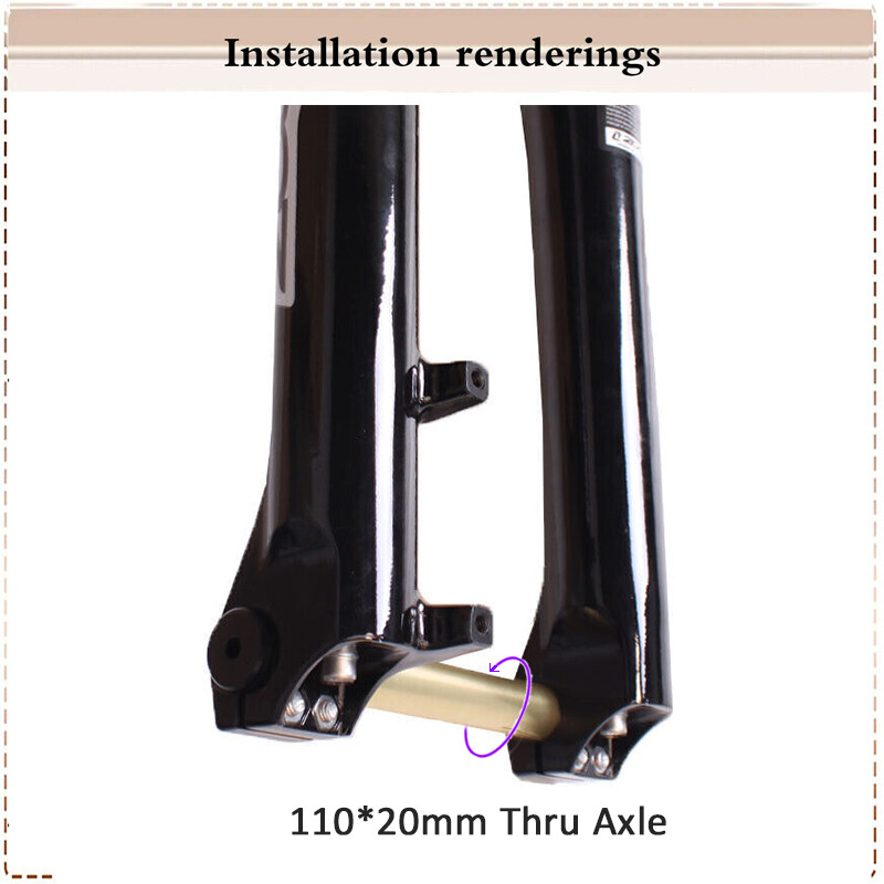 26″ Downhill Zoom DH680 Mountain MTB Bike Suspension Forks Disc 1-1/8″ 110*20mm