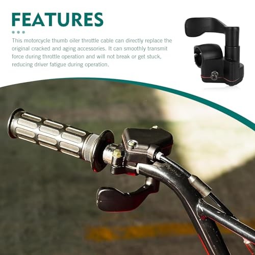 Thumb Throttle Cable, 7/8” 22mm Accelerator Handle Assembly, Throttle