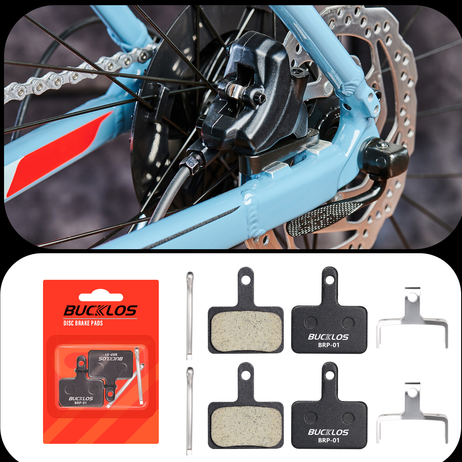 4 Pairs Mountain Bike Bicycle Disc Brake Pads For Shimano Mechanical/Hydraulic