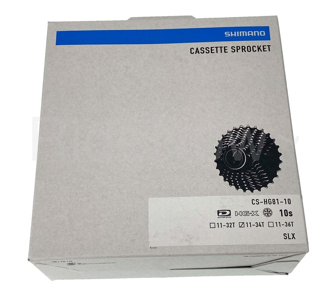 New SHIMANO SLX CS-HG81-10 MTB Bike Cassette 10 speed 11-34T New in Box