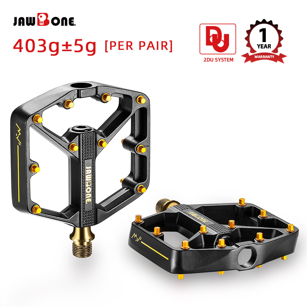 MTB Bicycle Flat Pedals Mountain Bike Pedals Aluminum 9/16 in DU Sealed Bearing