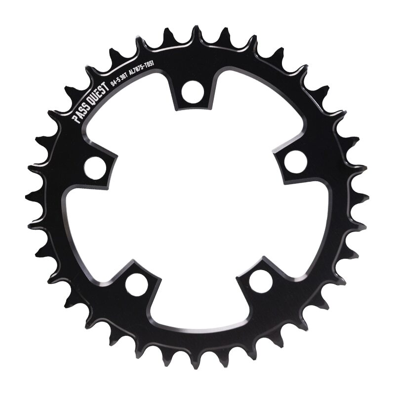 PASS QUEST 94 BCD -5Arm Bicycle Chain wheel ROUND Narrow Wide Chainring 32-46T