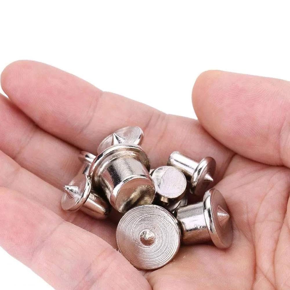 Saipe 16 Pcs Wood 6mm x 25mm, 8mm x 10mm x 12mm x Silver