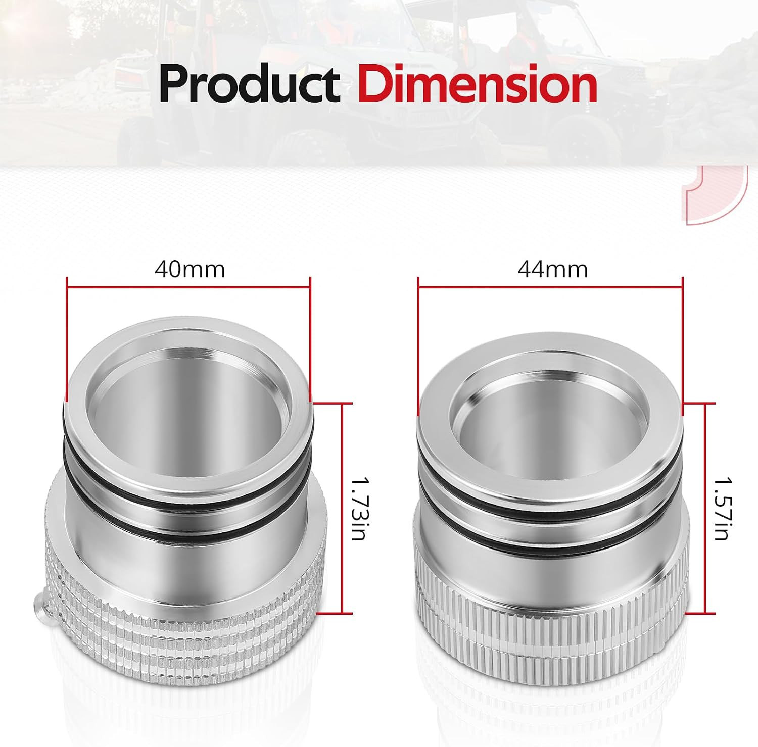 44MM / 40MM Front Rear Wheel Bearing Greaser Tools for Polaris Ranger 570 700 80