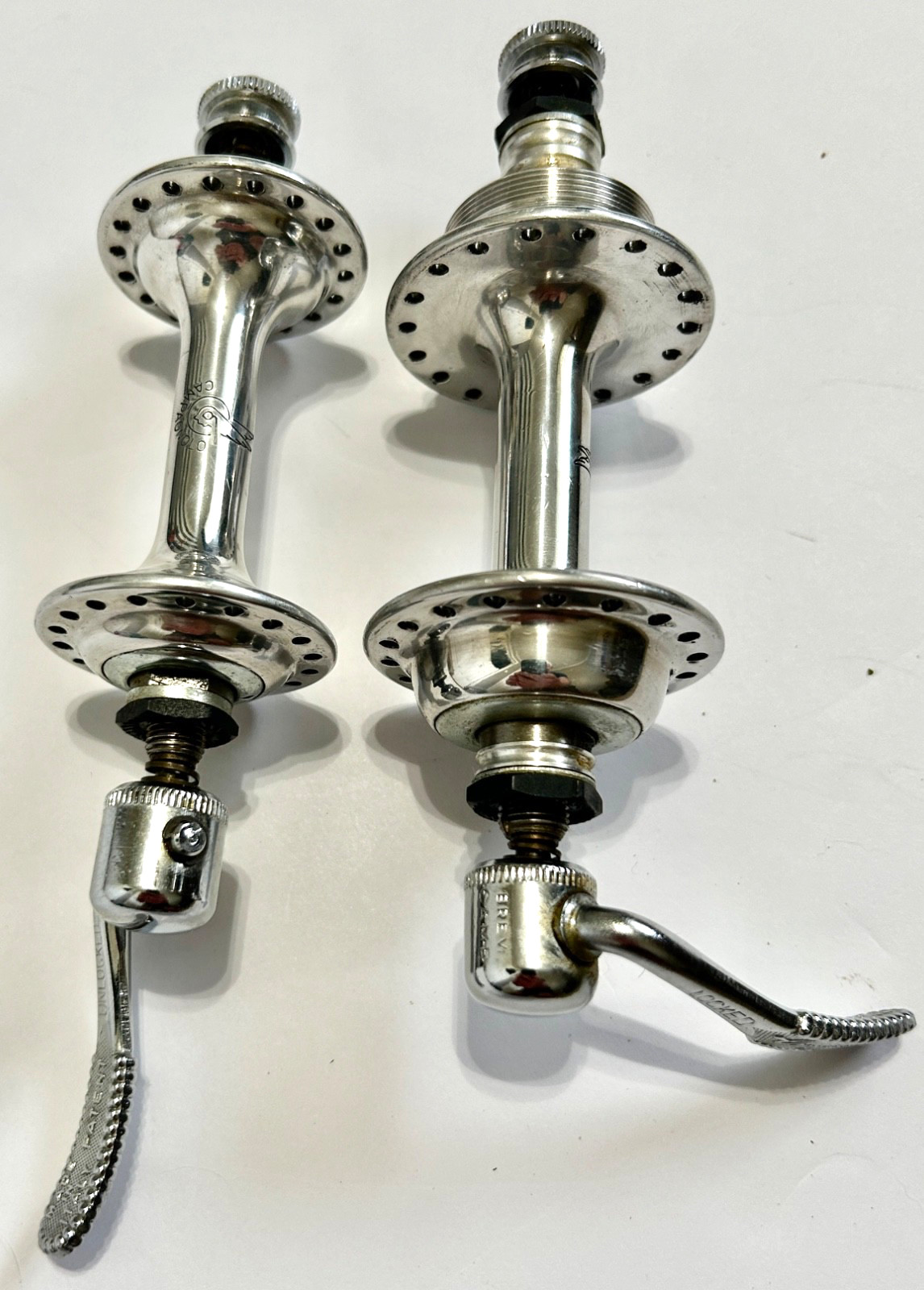 Campagnolo Gran Sport 36H Low Flange Hubs Vintage Road Bike Set Italy