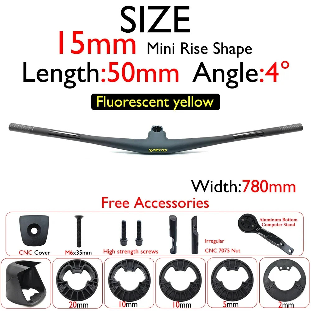 -25°/15° Full Carbon FRASER IC SL WC MTB 780mm Integrated Handlebar with Stem