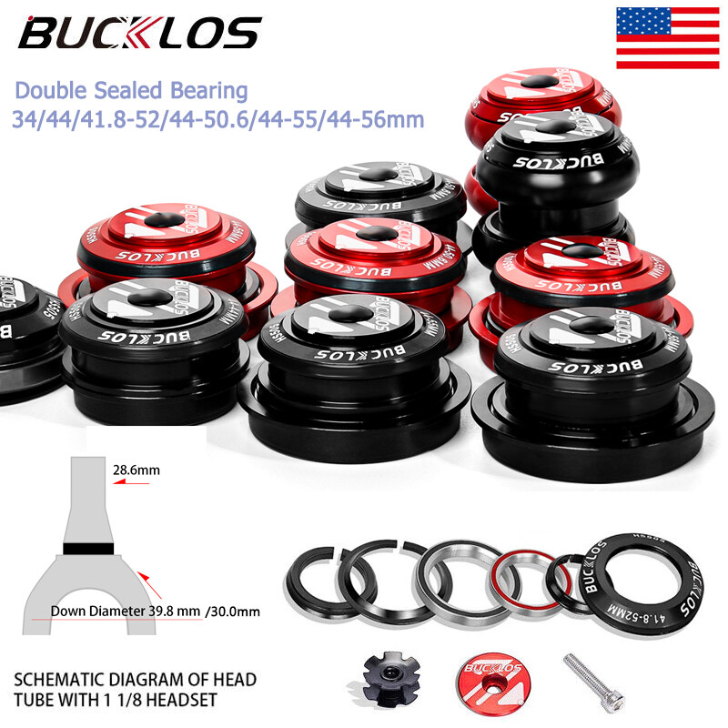 34/44/41.8-52/44-50.6/44-55/44-56mm EXTERNAL CUP Double Sealed Bearing Headset