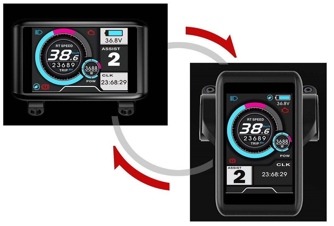 E-bike 48V/60V/72V 100A 3000W-5000W Sabvoton Controller with Color Display LCD