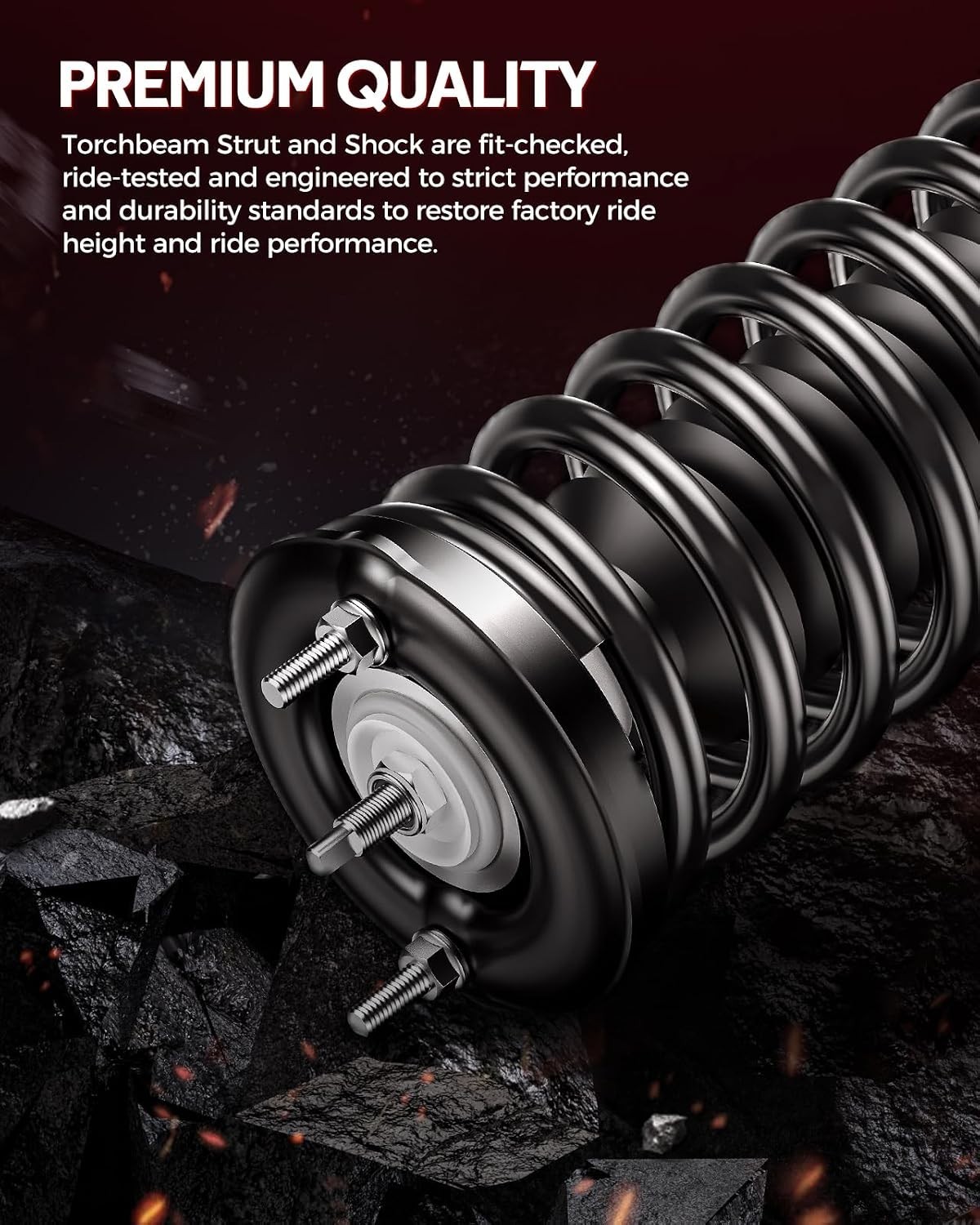 Rear Struts Shock Absorber Complete Assembly Automotive Replacement for Mini
