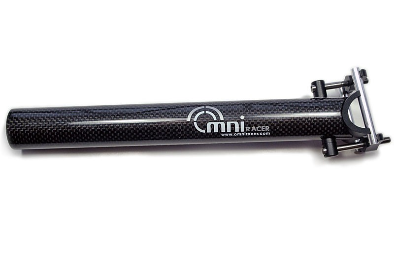 OMNI Racer WORLDS LIGHTEST ULTRA-Lite Straight Carbon Seatpost: 128g 27.2x250mm