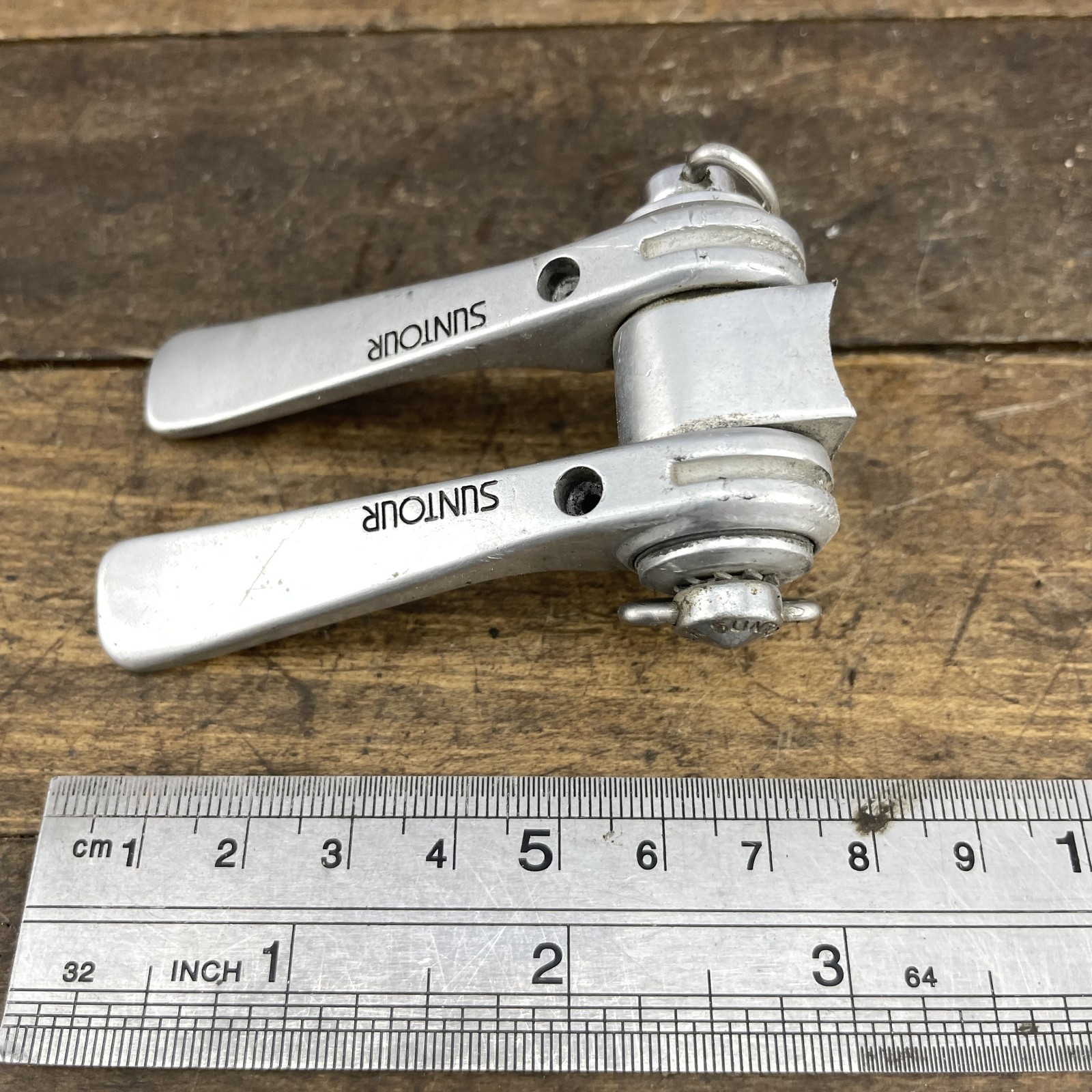 Vintage Suntour Friction Shift Lever Set Single Parts Only Mount Base Cracked