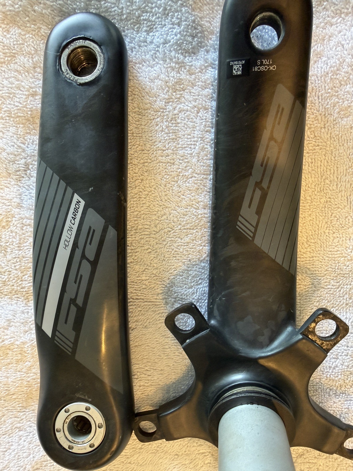 FSA BB30/PF30 Hollow Carbon Crank 170 mm 50/34T chainring