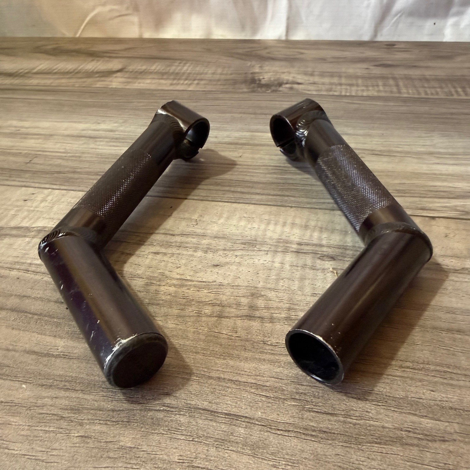 Control Tech Welded Aluminum Bar Ends Black Ano Long
