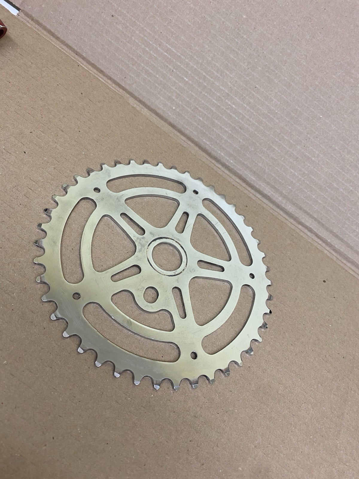 Keihin 44T Chrome Plated Nice Steel Chainring Vintage Bmx GT05151