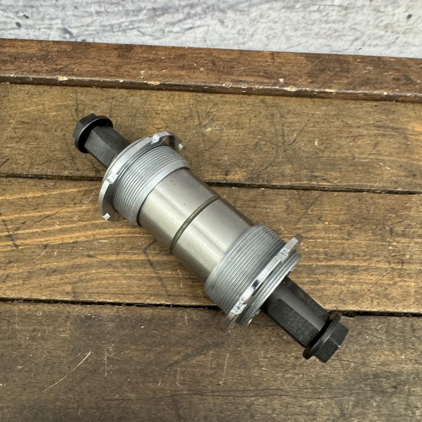 Vintage Kajita Adjustable Bottom Bracket 1.37×24 BSA 119.5mm Square Taper Tandem