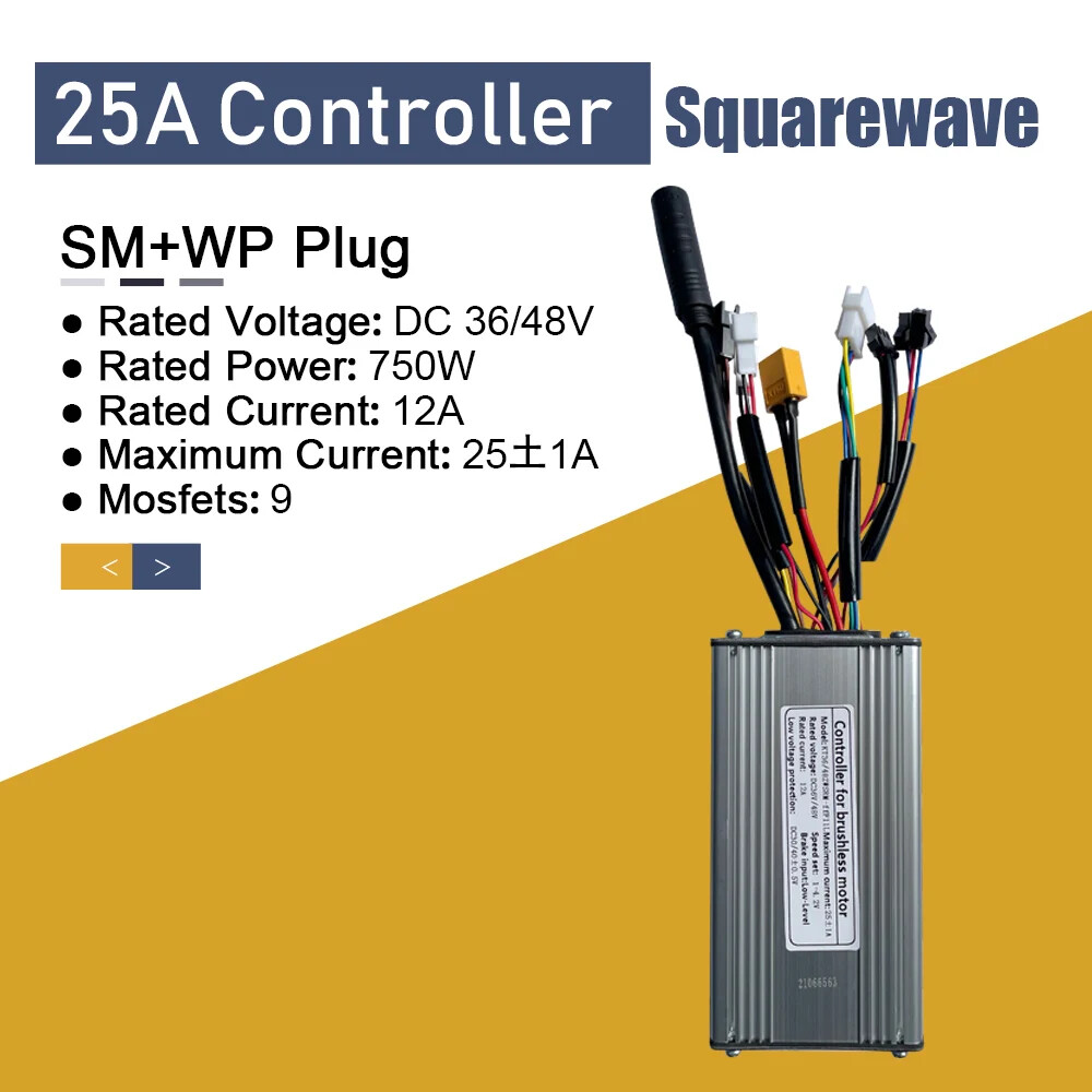 E-Bike 15A 17A 22A 25A 30A 35A 50A Square Sine Wave Controller Conversion Kit