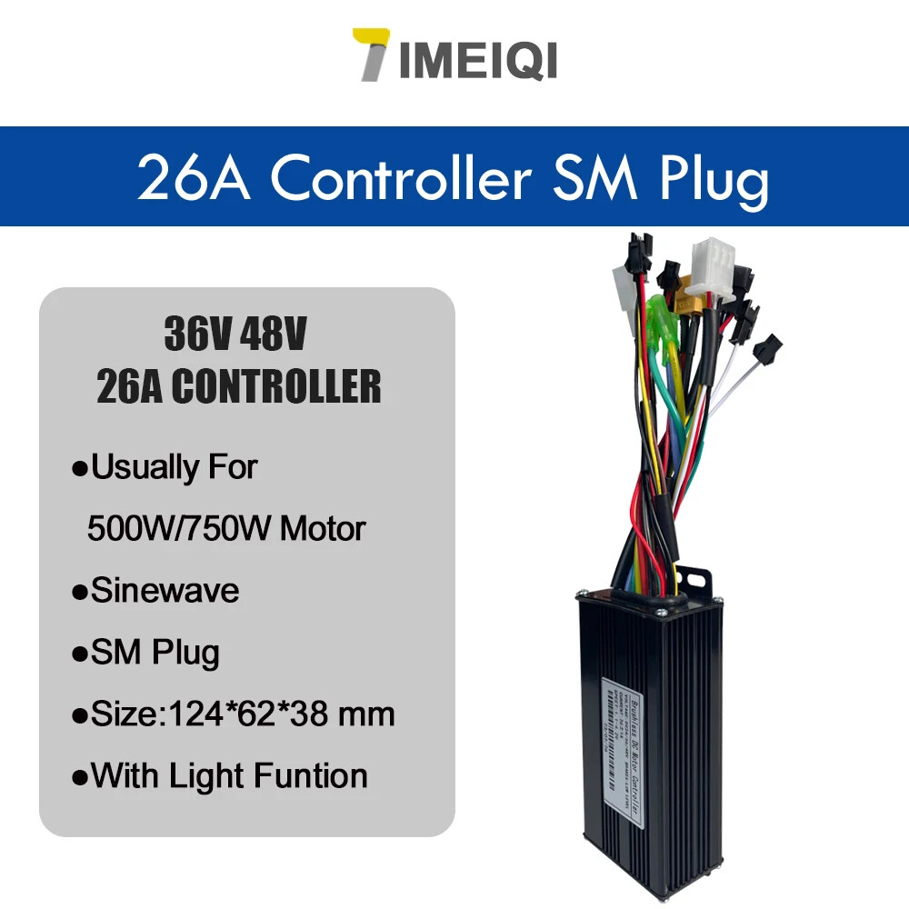 Three-Mode Sine Wave Controller 36V 48V 17/26/30/40A with LCD S866 S966 Display