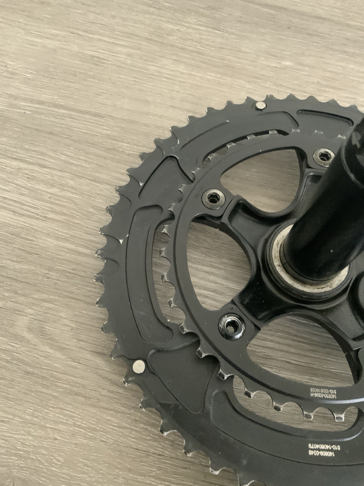 PRAXIS WORKS CRANKSET DOUBLE 172.5 MM ARMS 10 OR 11 SPEED 52-36 TOOTH BB30