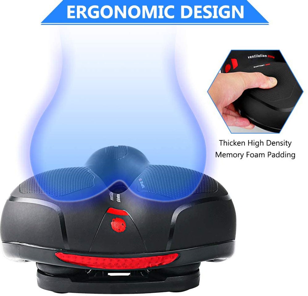 E-bike Bicycle Seat Cushion for Men Women Comfort Soft Gel Wide Bicycle Seat