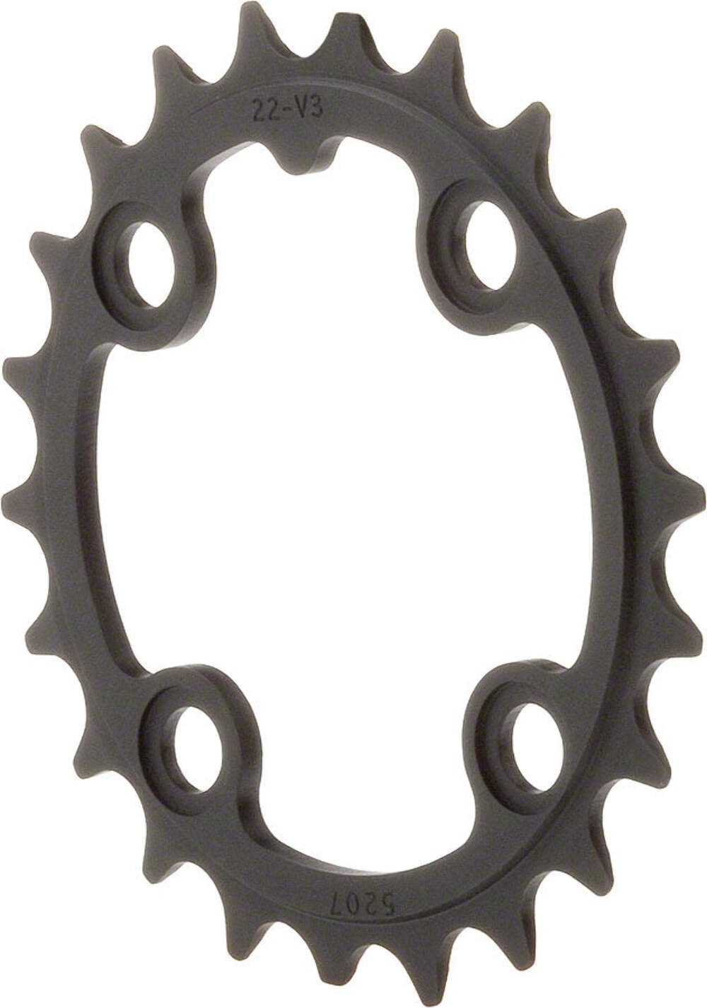 TruVativ Trushift 22t 64mm BCD 8 and 9 Speed and 2×10 Chainring Black Alloy