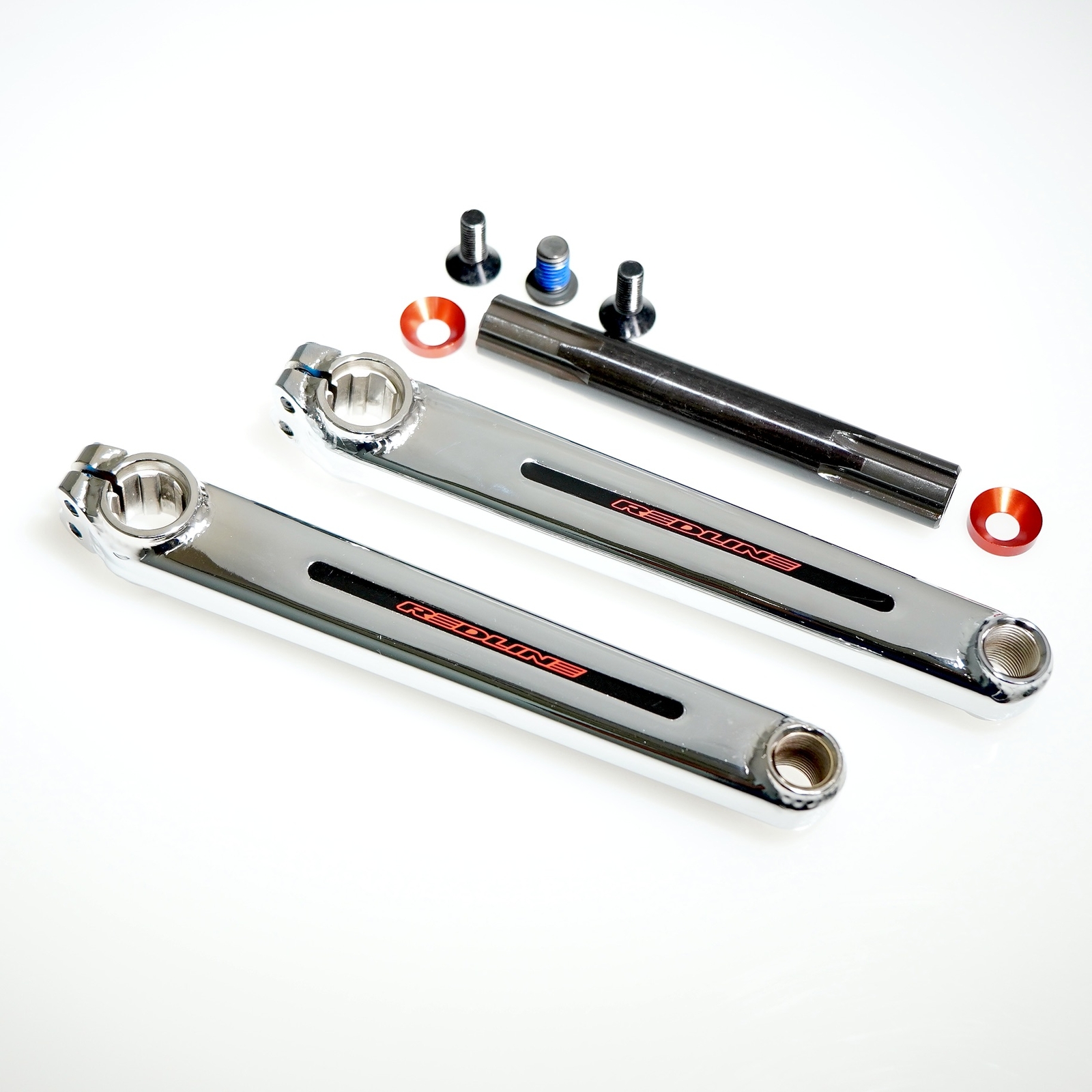 REDLINE FLIGHT BMX 3-piece Cranks Chrome Old School BMX 175 or 180mm Crank Arm