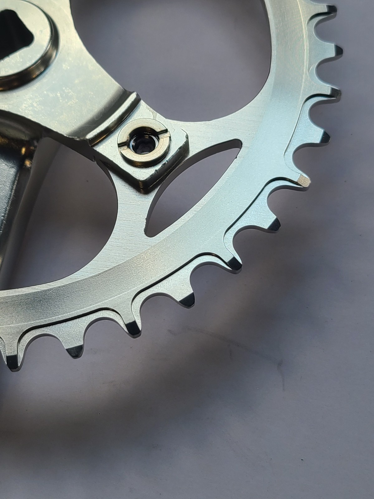 Blue Lug YMC Crankset, 1x 40t Chainring, 170mm, Square Taper, Silver, Japan