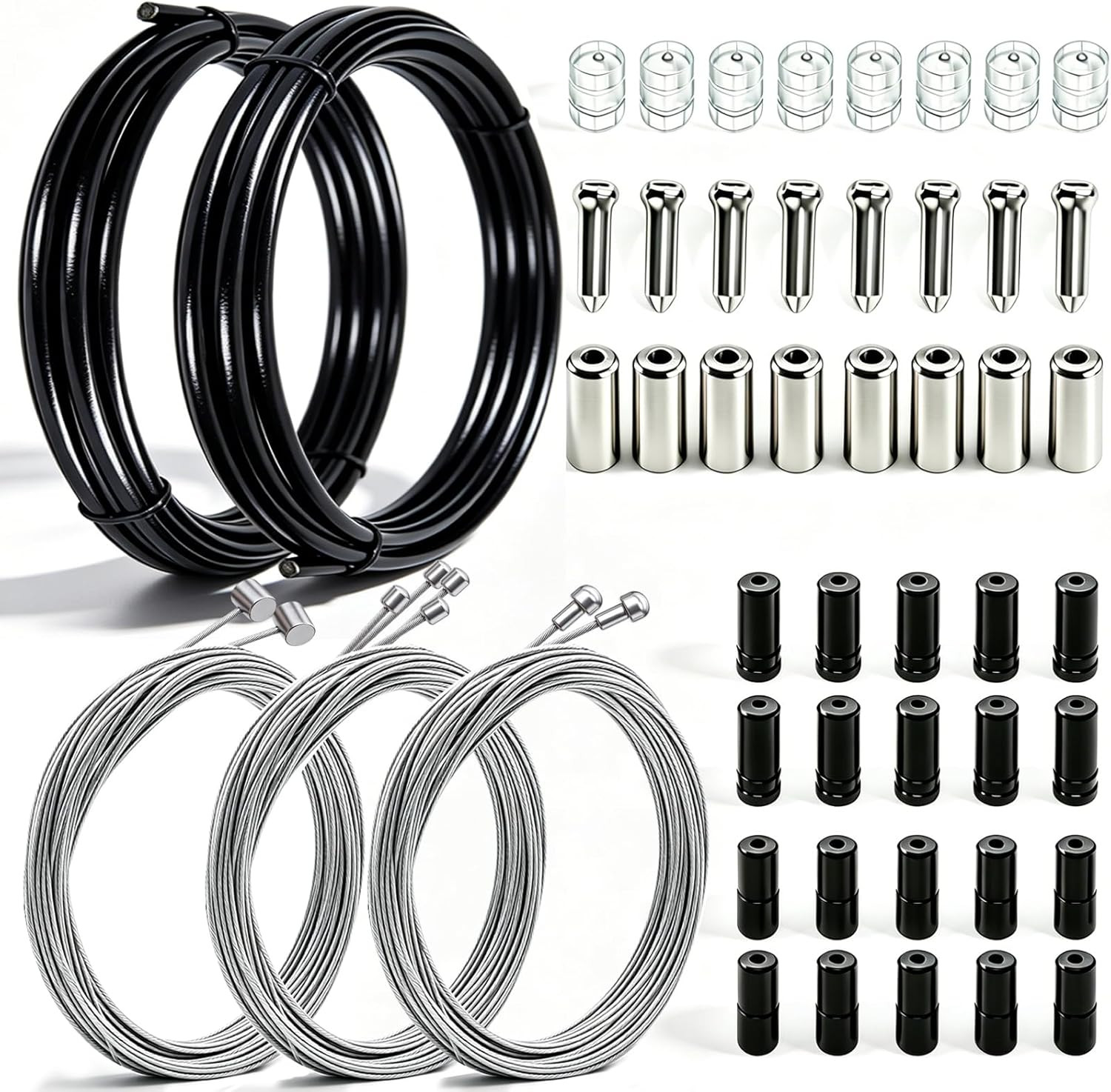 Bicycle Brake Cable Shift Cable Bike Cable Housing Kit Bike Brake Cable Kit Bicy