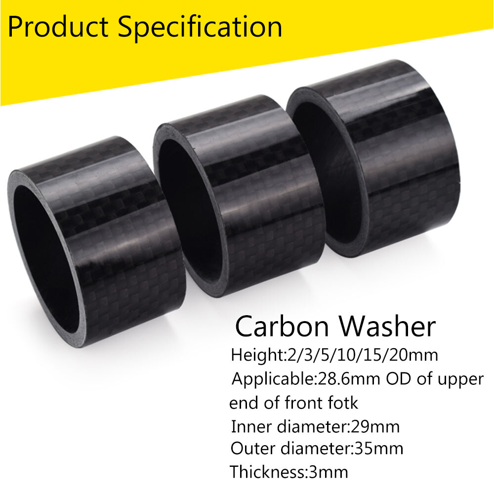 11/5 pcs Headset Spacer 2-20mm Carbon/Aluminum 1-1/8″ MTB BMX Bike Fork Washer