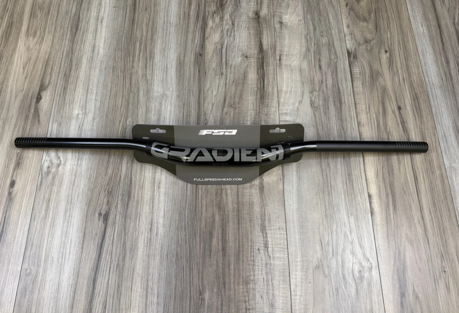 FSA Gradient Riser MTB Handlebar 35x25x800mm Polished Black 180-0060098050 NEW