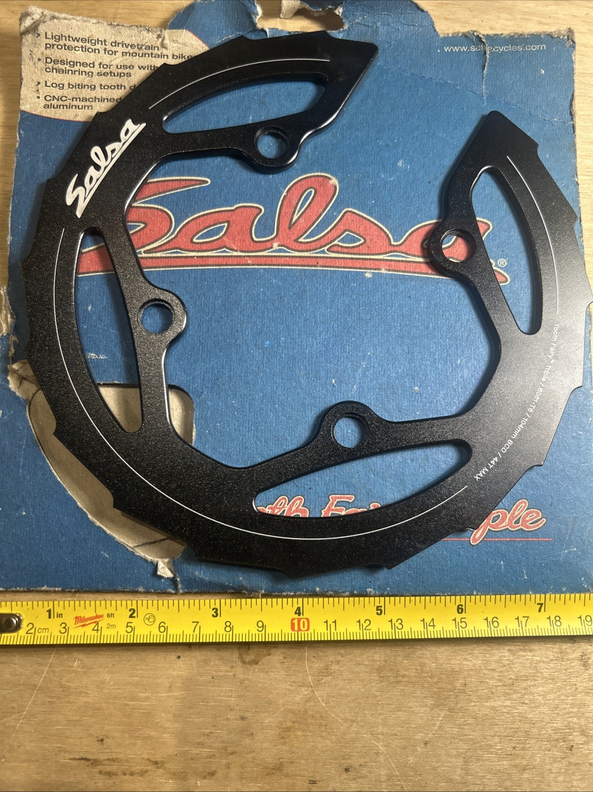 Salsa Tooth Fairy Triple Chainguard 44T Max Chainring 104 mm Spacing